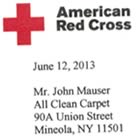 American Red Cross Letter