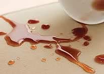 coffee spill protected with Fiber-Shield®