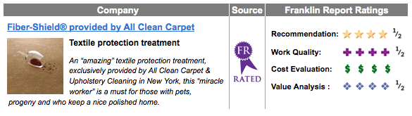 Franklin Report for All Clean Carpet